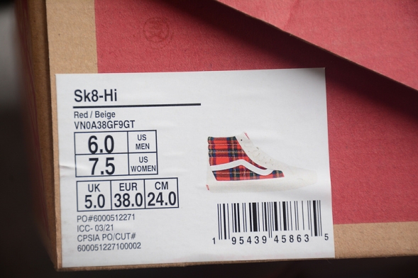 Vans SK8-Hi x Pendleton VN0A38GF9GT 