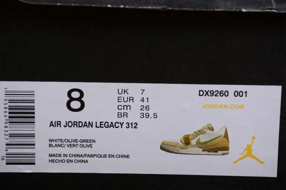 Nike Air Jordan Legacy 312 Low DV9260-001 