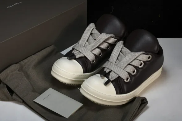 Rick Owens Jumbo Lace Padded Lowsneaks RU02C7893 LLPW2 