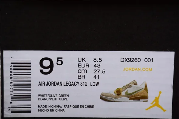Nike Air Jordan Legacy 312 Low DX9260-001 