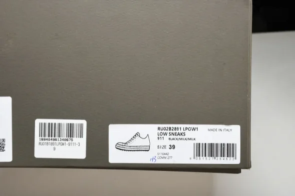 Rick Owens Low Sneak RU02B2891 LPOW1 