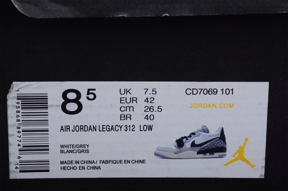 Nike Air Jordan Legacy 312 Low CD7069-101 