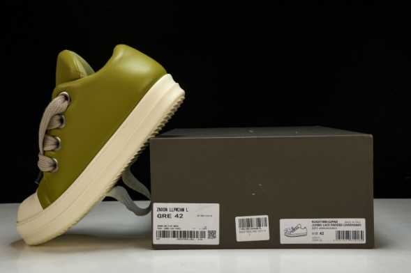 Rick Owens Jumbo Lace Padded Lowsneaks RU02C7893 LLPW2 