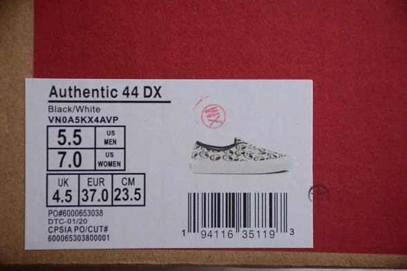 Vans X MOONEYES Authentic 44 DX VN0A5KX4AVP 