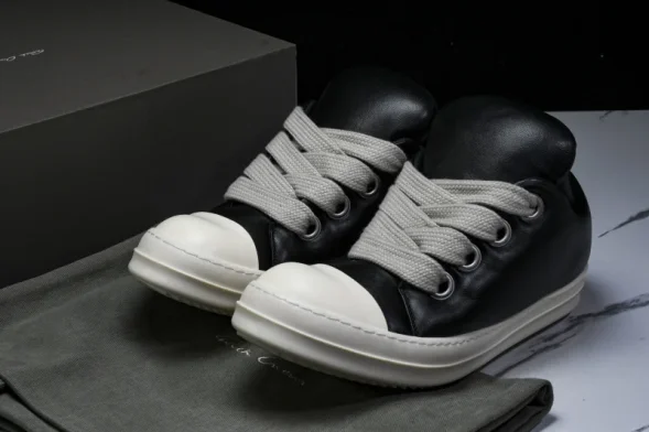 Rick Owens jumbo Lace Padded Low Sneaks RU02C7893 LLPW2 