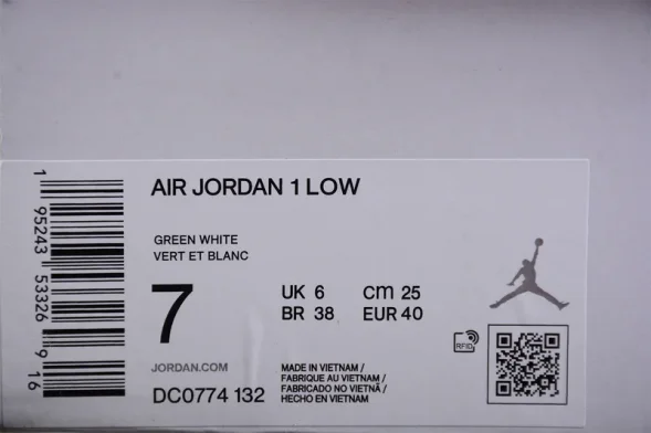 Nike Air Jordan 1 low Turquoise DC0774-132 
