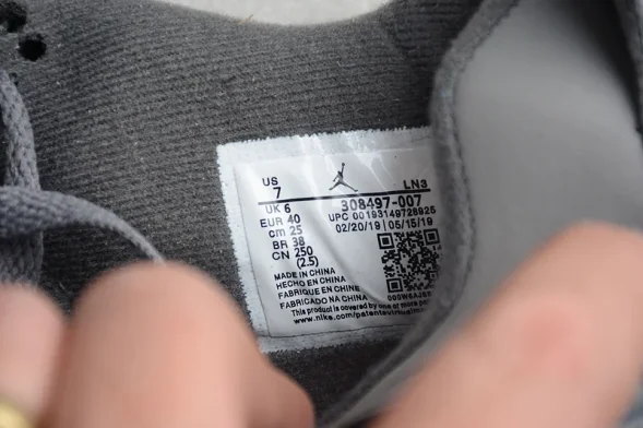  Nike Air Jordan 4 Retro Cool Grey 308497-007 