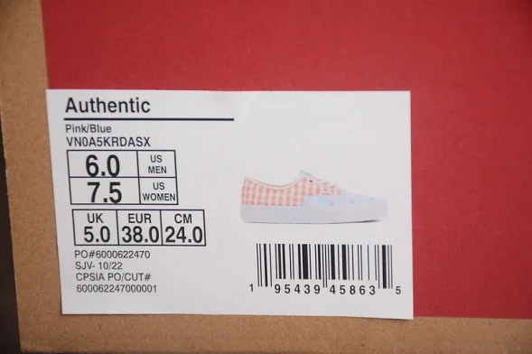 Vans Authentic VN0A5KRDASX 