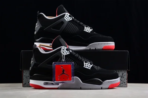  Nike Air Jordan 4 Bred 308497-060 