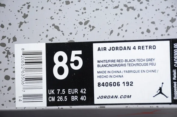  Nike Air Jordan 4 White Cement 840606-192 