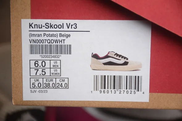 Vans Knu Skool VN0007DWHT 