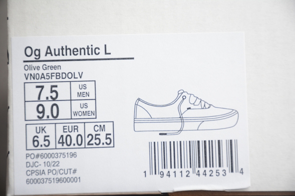 Vans Authentic VN0A5FBDOLV 