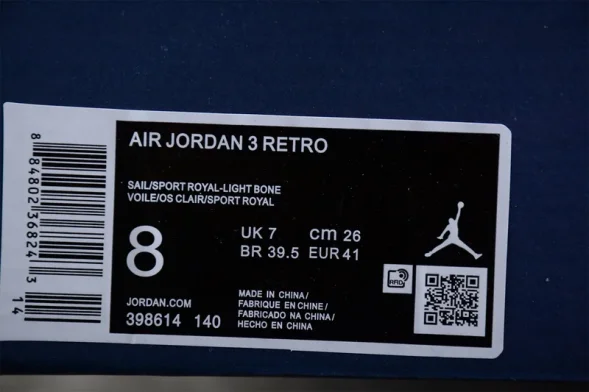 ​Nike Air Jordan 3 Retro 136064-140 