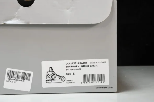 Rickowens DRKSHDW x Converse Chuck 70 Mid Turbowpn DC02AX515 SA5R1 white 
